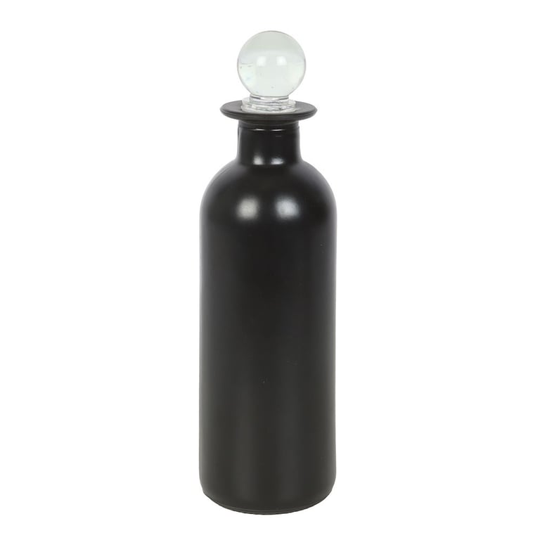 Dried Crow s Feet Decorative Glass Potion Bottle - Gothic Altar Decoration