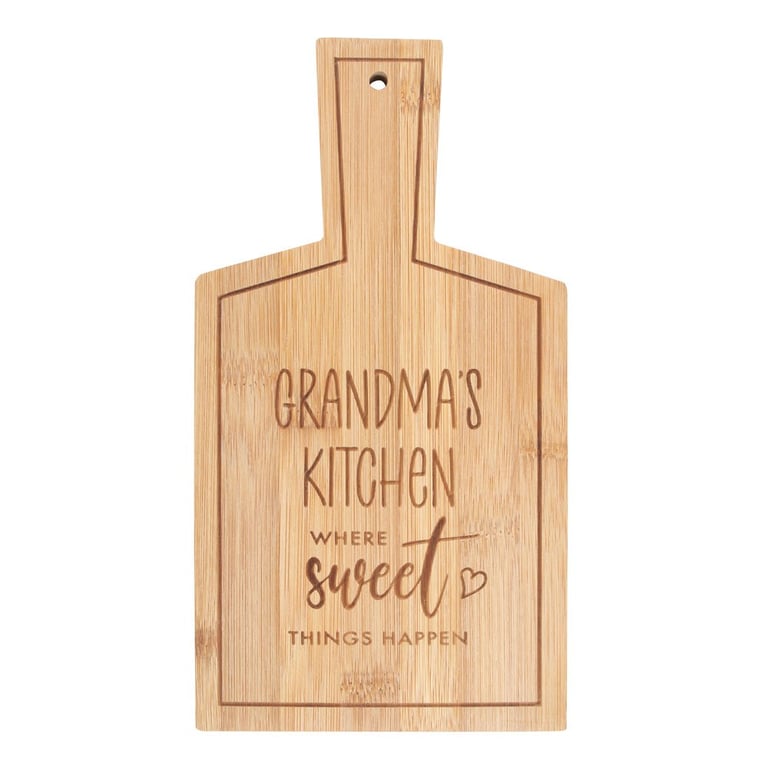 Grandma s Kitchen 100 Bamboo Serving Board - Eco-Friendly & Food Safe Baking Supplies