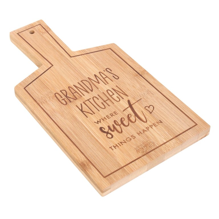 Grandma s Kitchen 100 Bamboo Serving Board - Eco-Friendly & Food Safe Baking Supplies