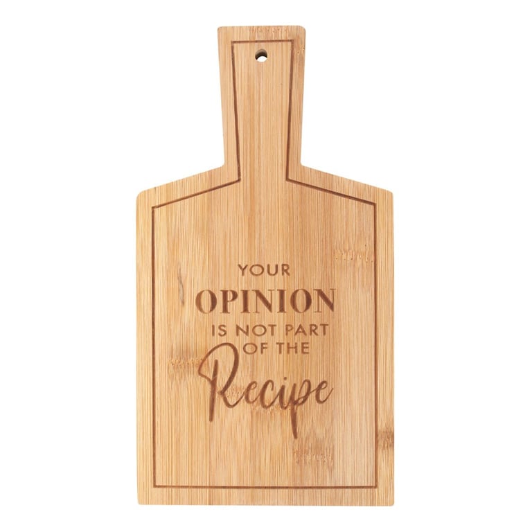 Not Part of the Recipe Bamboo Serving Board - Eco-Friendly Kitchen Decor