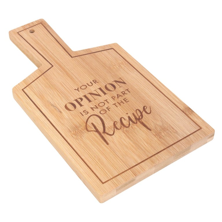 Not Part of the Recipe Bamboo Serving Board - Eco-Friendly Kitchen Decor