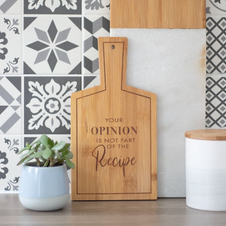 Not Part of the Recipe Bamboo Serving Board - Eco-Friendly Kitchen Decor