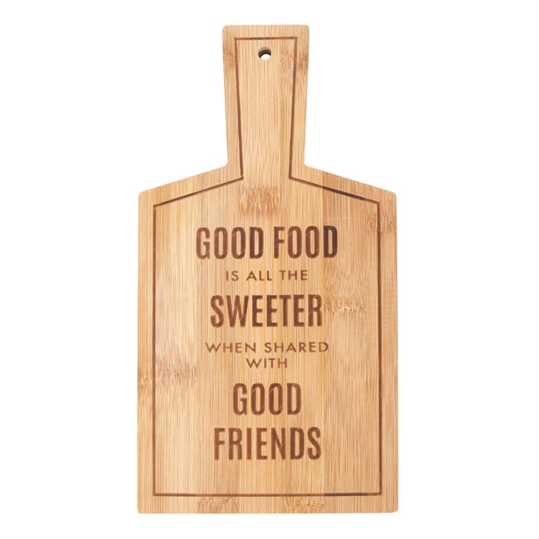 Eco-Friendly Bamboo Serving Board - Good Food Shared With Friends