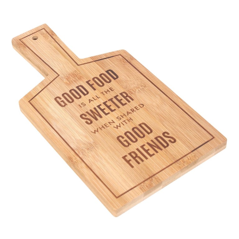 Eco-Friendly Bamboo Serving Board - Good Food Shared With Friends