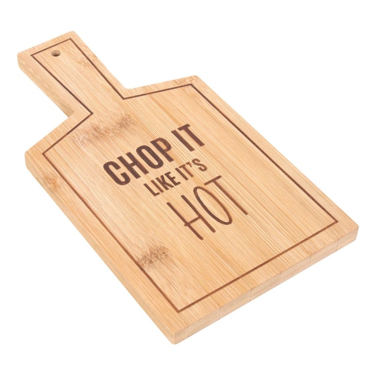 Chop It Like It s Hot Bamboo Serving Board - Eco-Friendly Kitchen Decor, Food Safe & Hand Wash Only