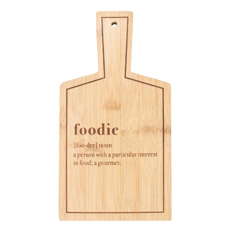 Bamboo Foodie Serving Board - Eco-Friendly & Food Safe Gift Idea