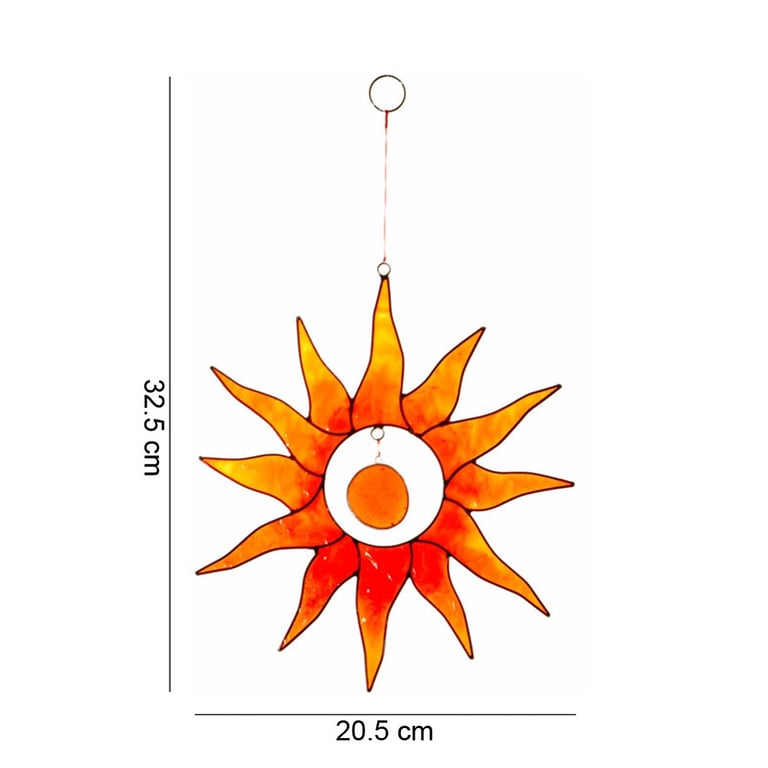 Orange Sun Suncatcher - Ethically Sourced Home Decor Item