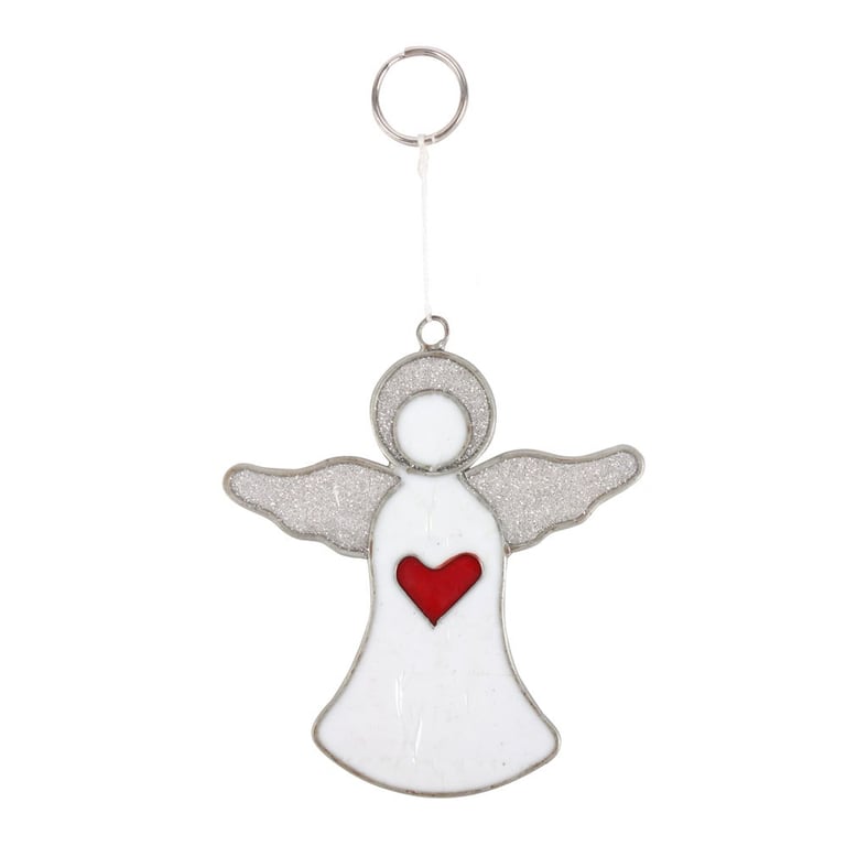 Handcrafted Guardian Angel Suncatcher - Elegant Home Decor Gift