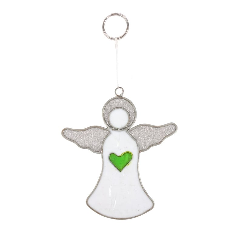 Handcrafted Guardian Angel Suncatcher - Comforting Elegance Home Decoration