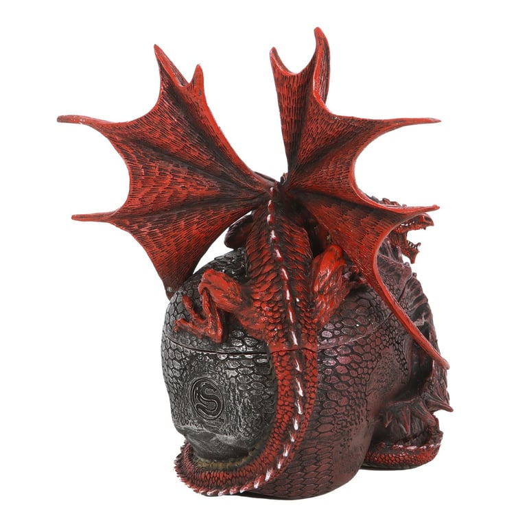 Serpent Infection Dragon Skull Ornament - High-Quality Resin Collectible