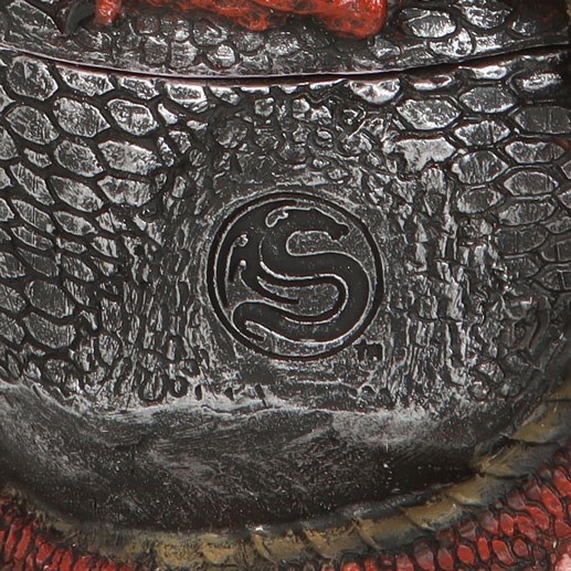 Serpent Infection Dragon Skull Ornament - High-Quality Resin Collectible