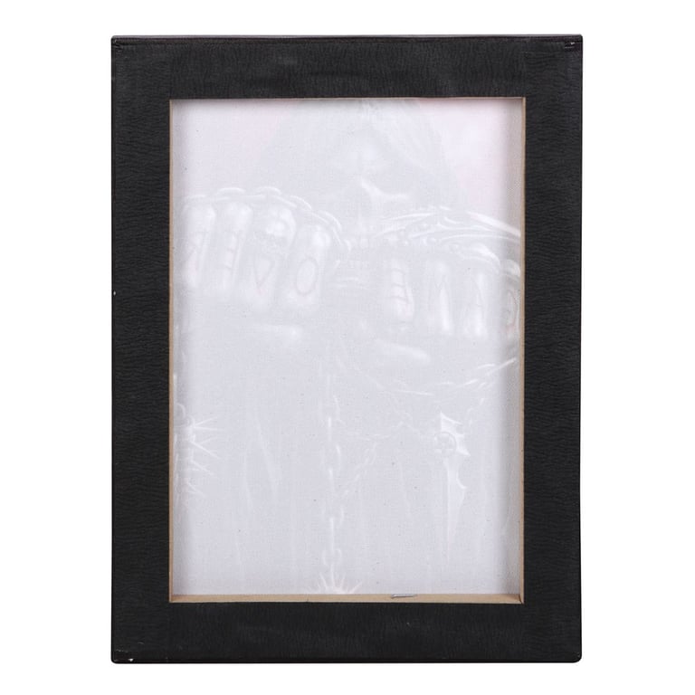 Game Over Canvas Plaque by Spiral Direct - Dark Gothic Wall Art 19x25cm
