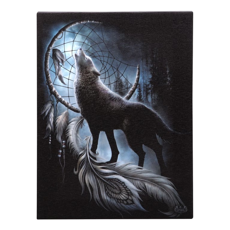 Spiral Direct 19x25cm From Darkness Canvas Plaque - Dark Artwork for Gothic Decor