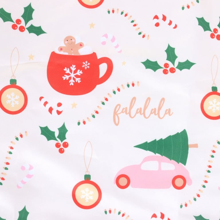 Sugarplum Fun Modern Christmas Print Apron