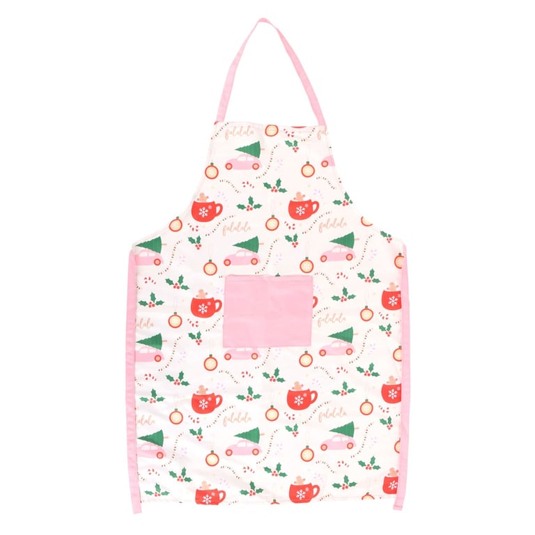 Sugarplum Fun Modern Christmas Print Apron