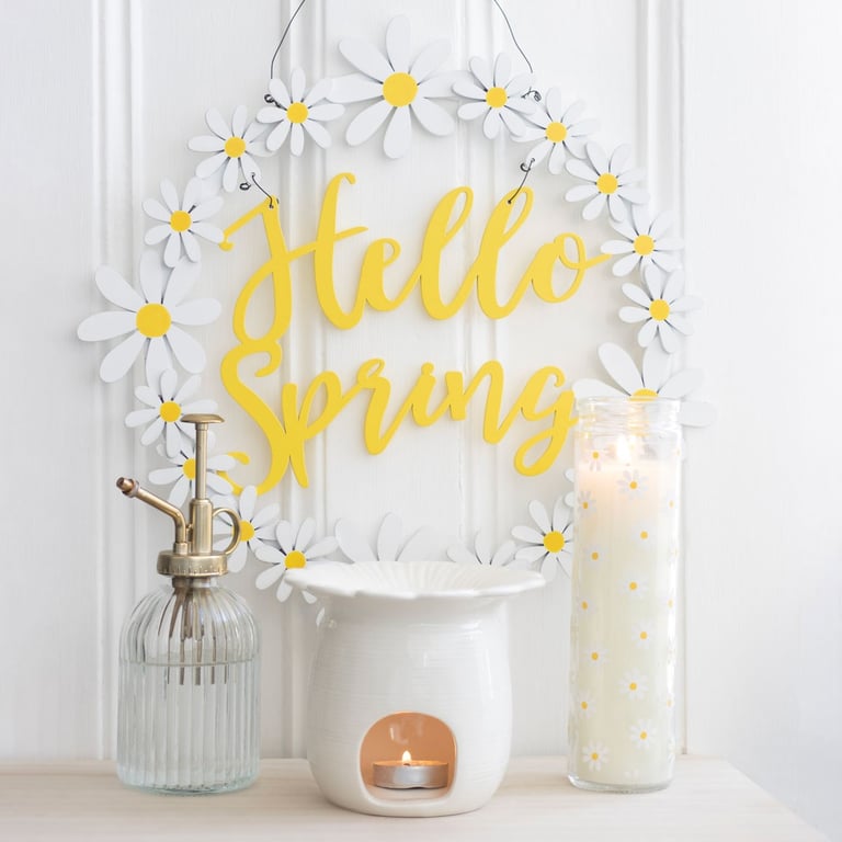 Daisy Shaped Oil Burner - Fragrance Oil and Wax Melt Warmer for Springtime Decor