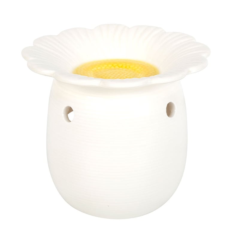 Daisy Shaped Oil Burner - Fragrance Oil and Wax Melt Warmer for Springtime Decor