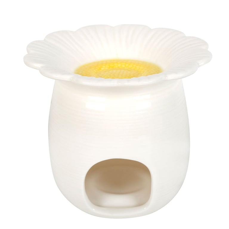 Daisy Shaped Oil Burner - Fragrance Oil and Wax Melt Warmer for Springtime Decor