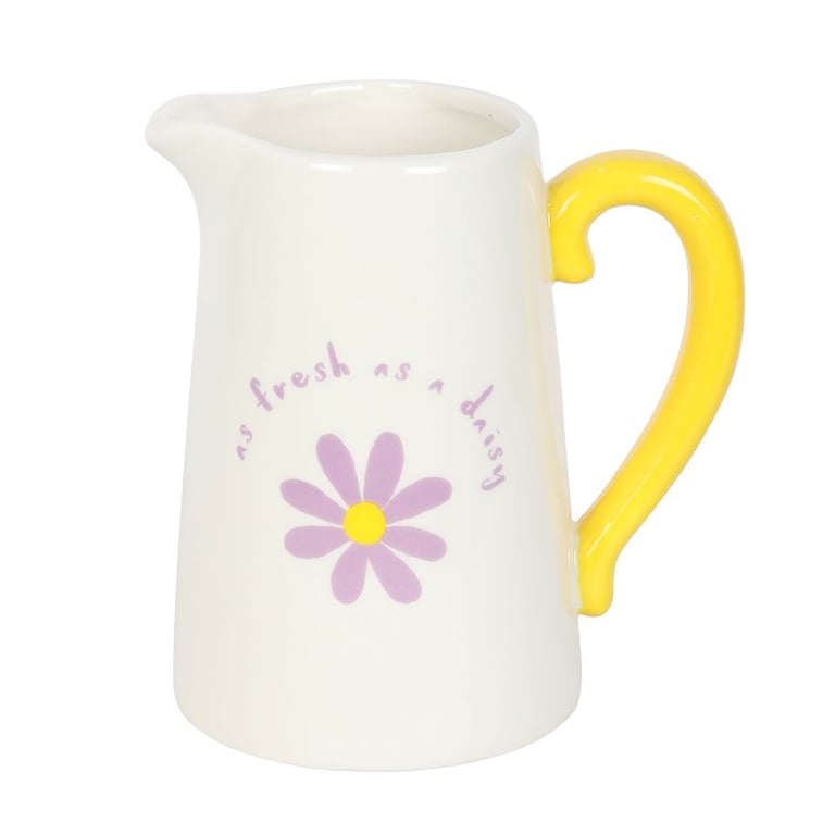 Fresh as a Daisy Ceramic Flower Jug - 1100ml Capacity Home Decor