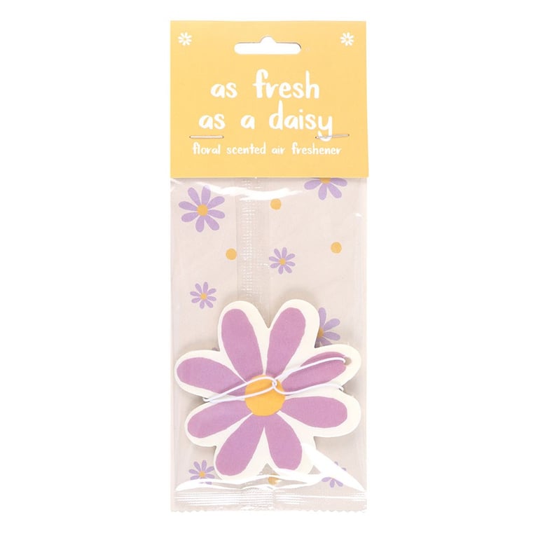 Daisy Floral Scented Air Freshener - Clean Car Fragrance with Uplifting Floral Scent