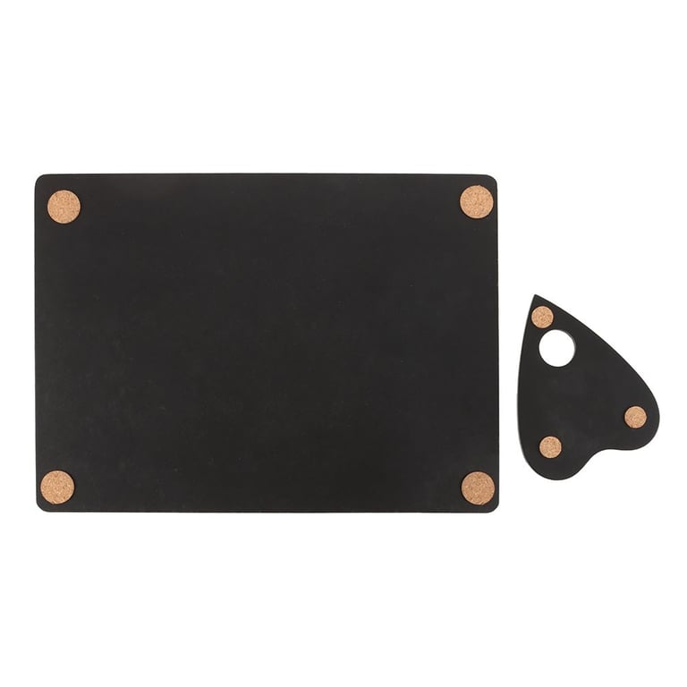 Black Talking Board Placemat and Coaster Set - Celestial Home Party Supplies