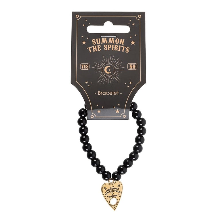 Talking Board Planchette Nickel-Free Beaded Charm Bracelet