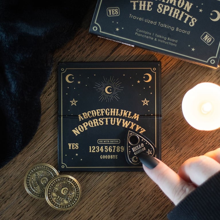 Mini Travel-Sized Talking Board for Spontaneous Spirit Sessions and Light-Hearted Entertainment