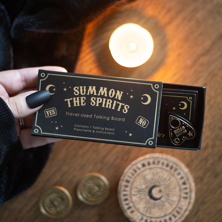 Mini Travel-Sized Talking Board for Spontaneous Spirit Sessions and Light-Hearted Entertainment