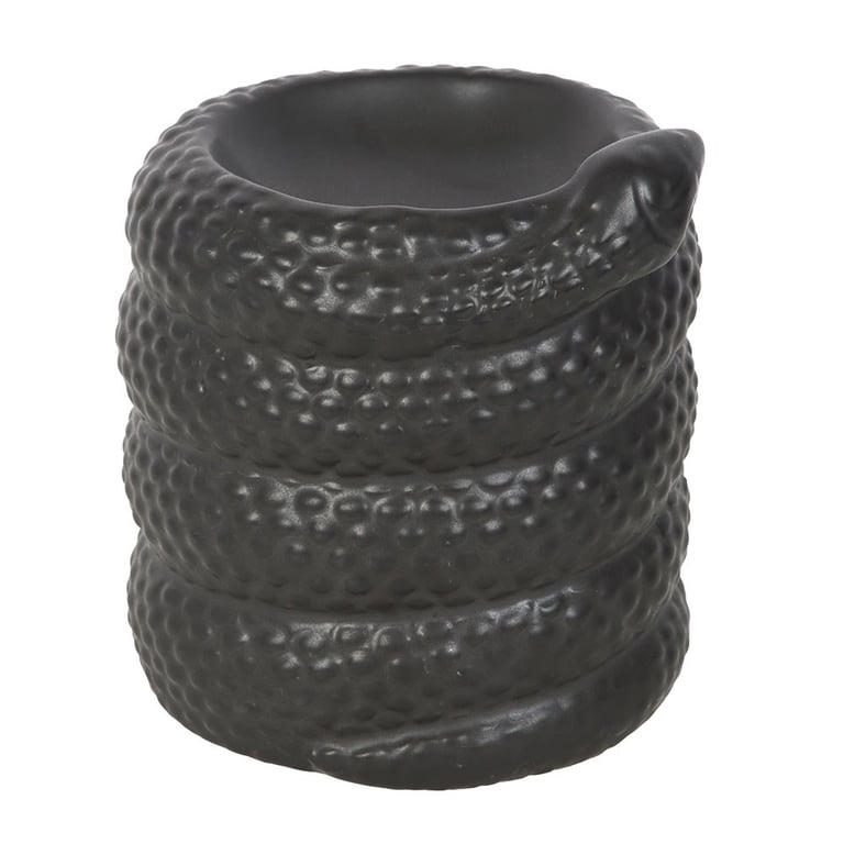 Black Snake Oil Burner & Wax Warmer - Essential Oils Home Fragrance Diffuser
