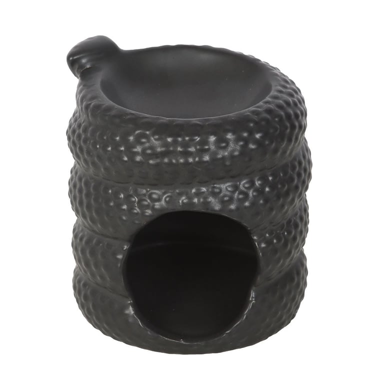 Black Snake Oil Burner & Wax Warmer - Essential Oils Home Fragrance Diffuser