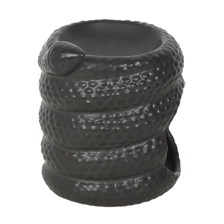 Black Snake Oil Burner & Wax Warmer - Essential Oils Home Fragrance Diffuser