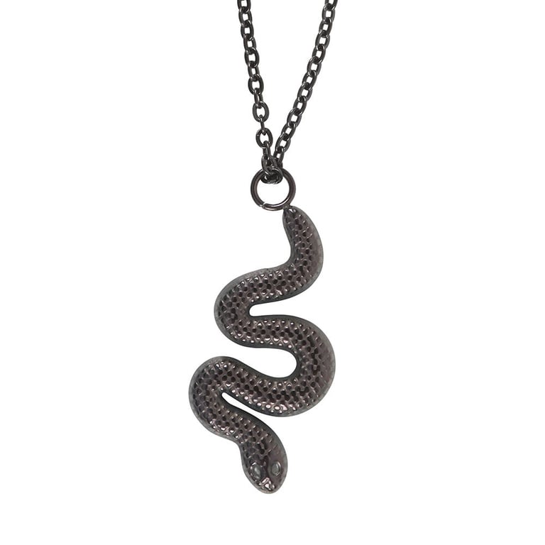 Stainless Steel Snake Pendant Necklace - Elegant, Nickel-Free Gift Option
