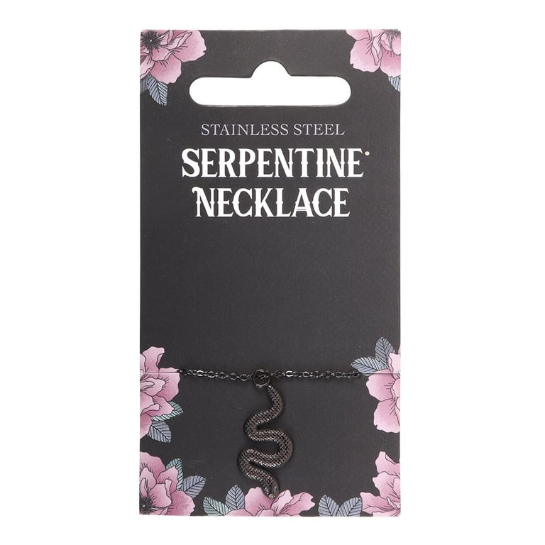 Stainless Steel Snake Pendant Necklace - Elegant, Nickel-Free Gift Option