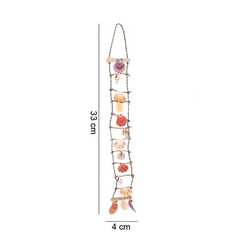 Decorative Sea Shell Ladder - Unique Home Decor Wall Art