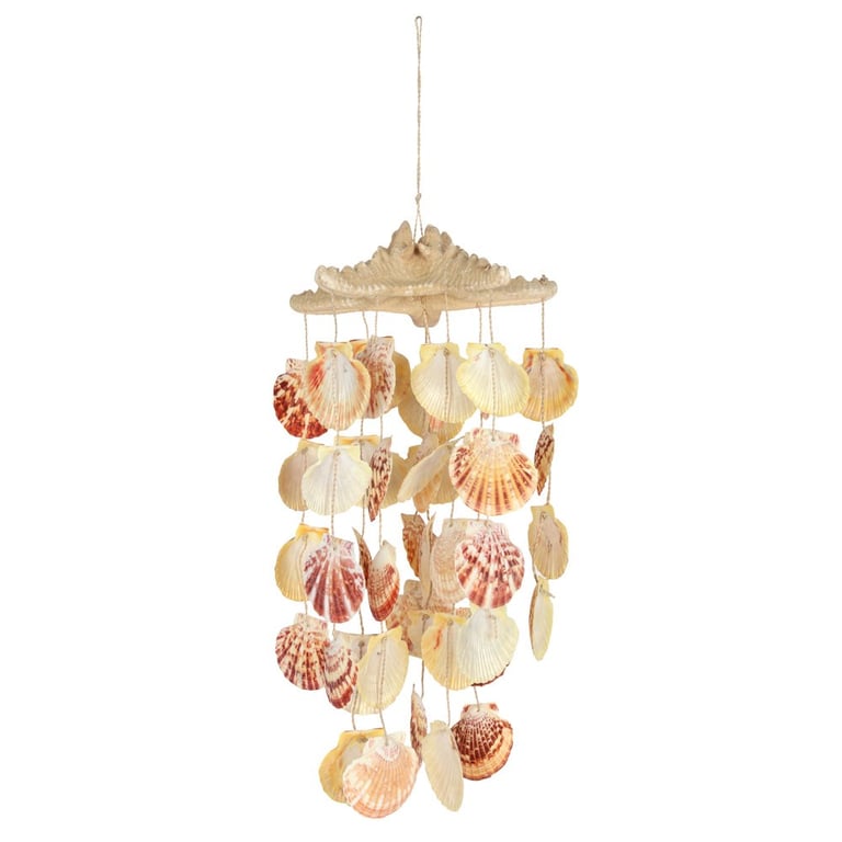 Horn Starfish and Shell Mobile - Seaside Decor for Home or Outdoors
