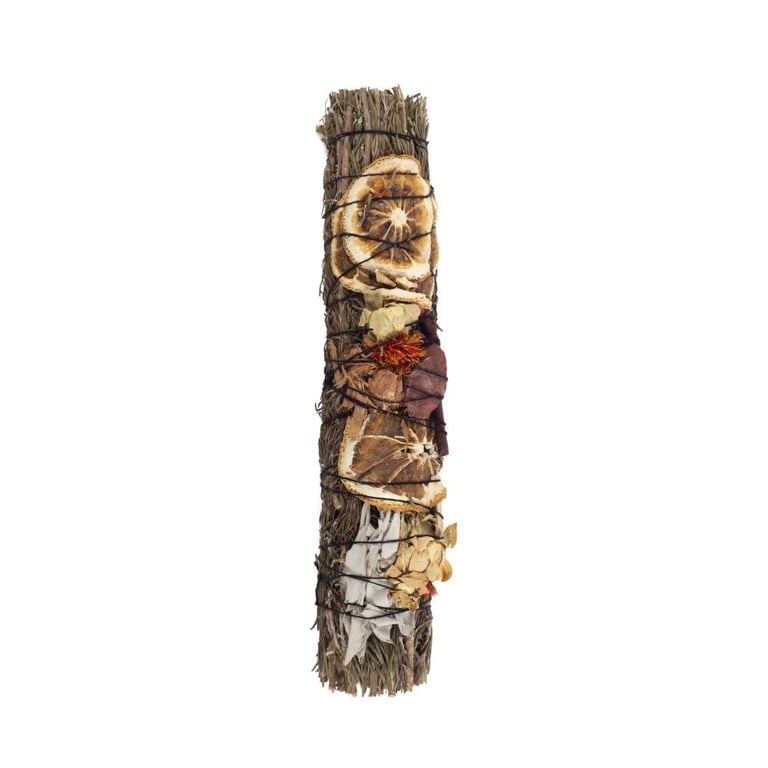 Ritual Wand Smudge Stick with Rosemary & Palo Santo - Sacred Herb Cleanser