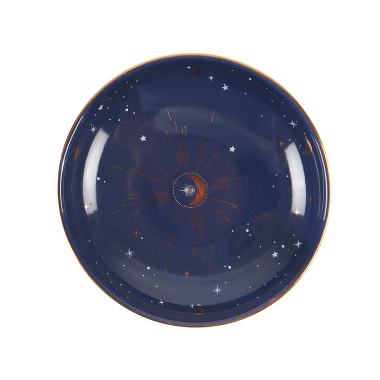Modern Starry Sky Incense Holder with Gold Foil Accents - Home Decor Storage