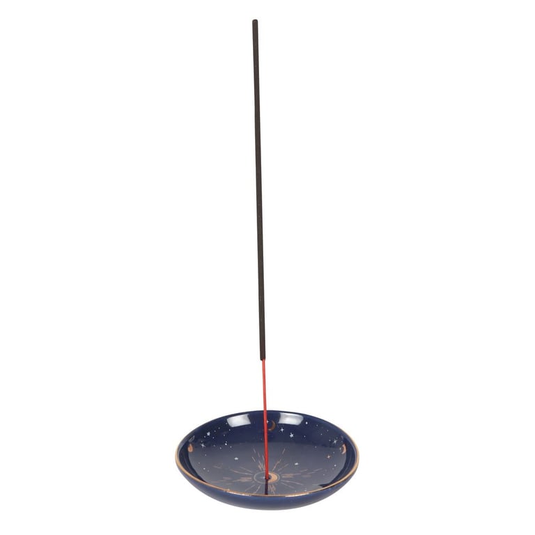 Modern Starry Sky Incense Holder with Gold Foil Accents - Home Decor Storage