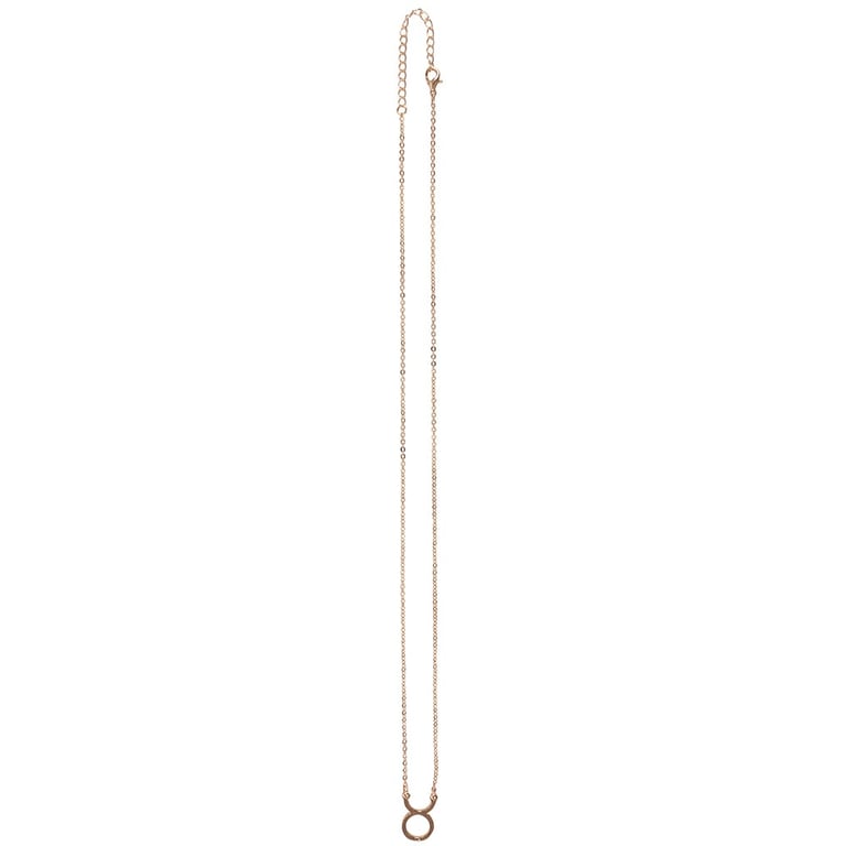 Taurus Zodiac Necklace Card - Gold Tone Chain, Nickel-Free Stainless Steel