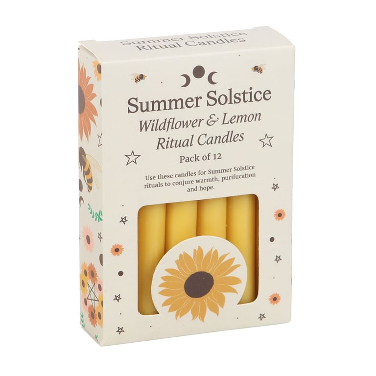Wildflower & Lemon Summer Ritual Candles - 12 Hour Burn Time Home Fragrance