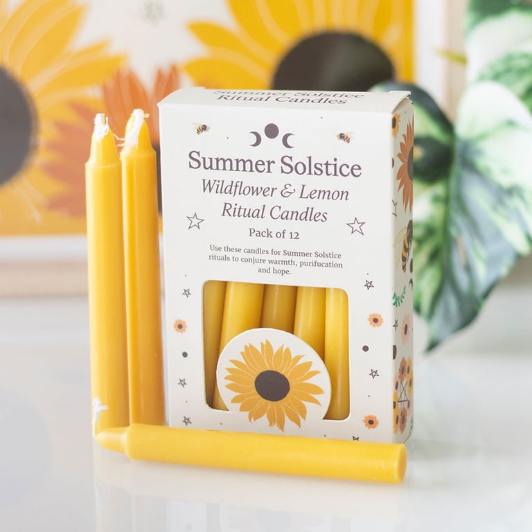 Wildflower & Lemon Summer Ritual Candles - 12 Hour Burn Time Home Fragrance