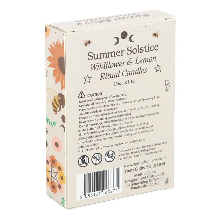 Wildflower & Lemon Summer Ritual Candles - 12 Hour Burn Time Home Fragrance