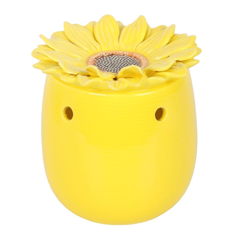 Sunflower Ceramic Oil Burner and Wax Warmer - Home Decor Fragrance Diffuser