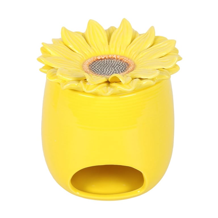 Sunflower Ceramic Oil Burner and Wax Warmer - Home Decor Fragrance Diffuser