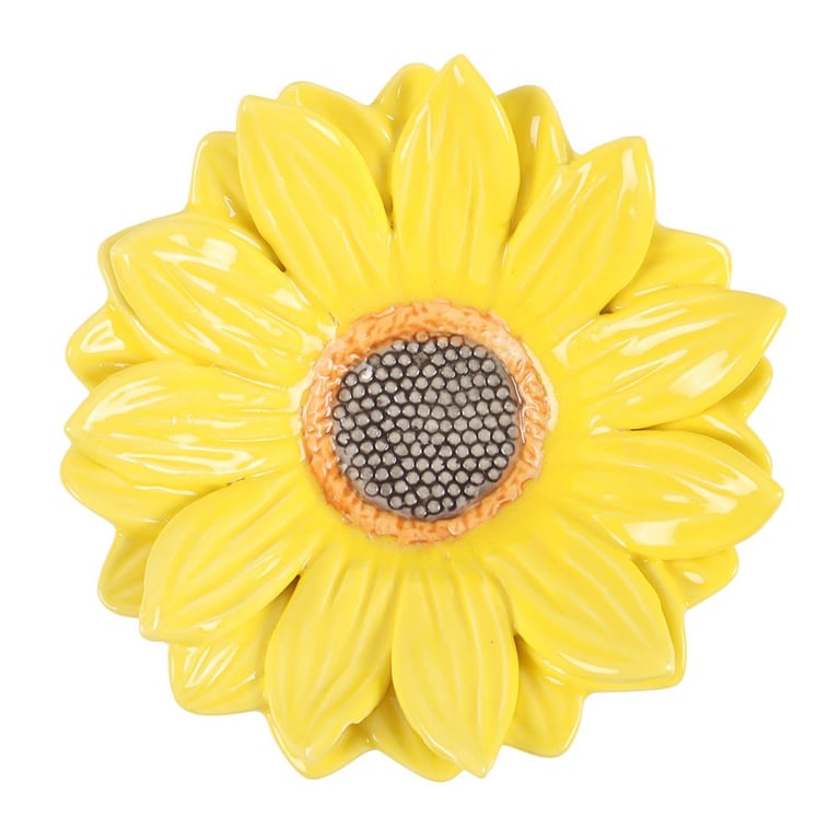Ceramic Sunflower Trinket Dish - Perfect Home Decor Organizer