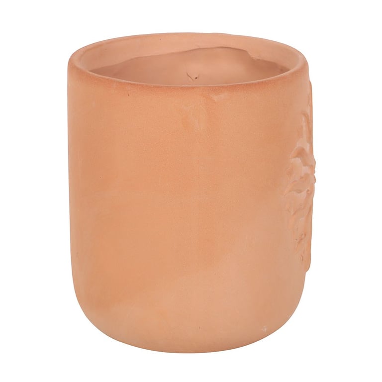 Terracotta Sun Plant Pot - Bohemian Style Embossed Design