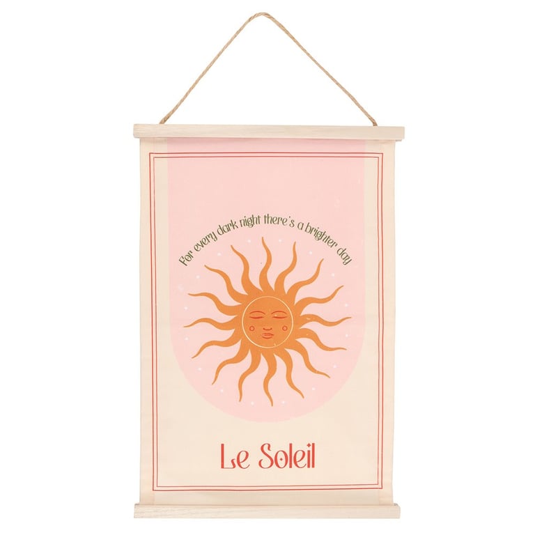 Le Soleil Sun Wall Hanging - Inspiring Home Decor with Motivational Quote
