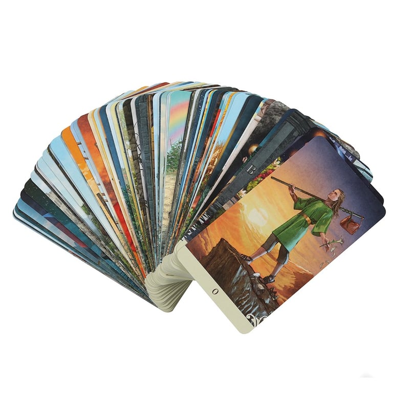Vice Versa Double-Sided Tarot Cards by Massimiliano Filadoro - 78 Colourful Artwork Cards with Guidebook Included