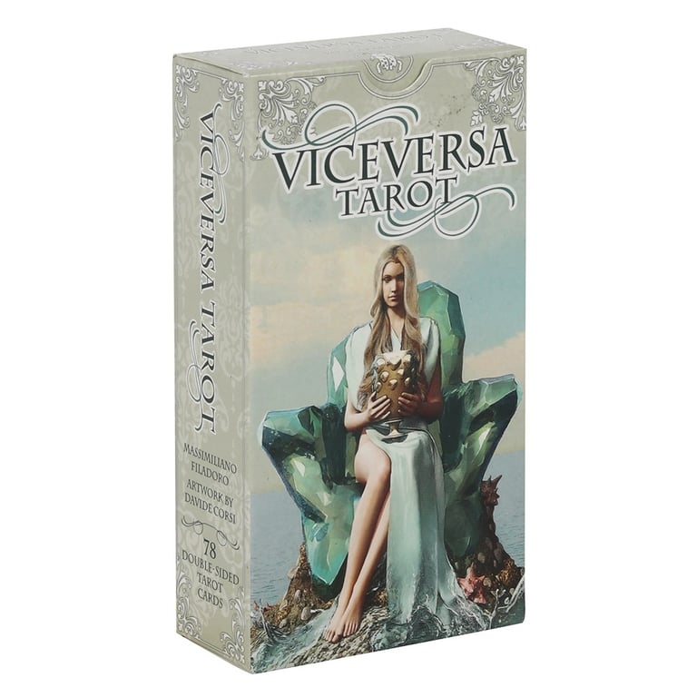 Vice Versa Double-Sided Tarot Cards by Massimiliano Filadoro - 78 Colourful Artwork Cards with Guidebook Included