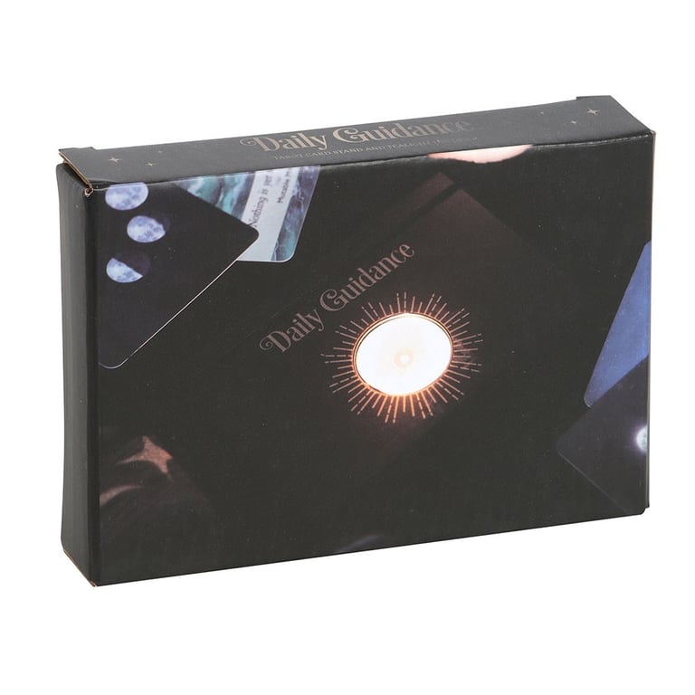 Daily Guidance Tarot Card Stand with Tealight Holder - Enhance Your Readings